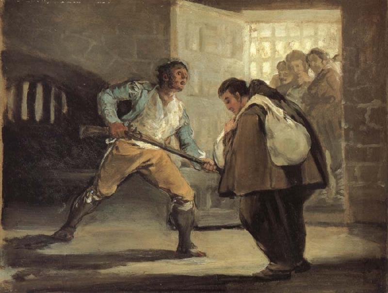 Francisco Goya El Maragato Points a gun Sweden oil painting art